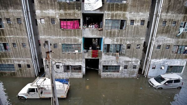 印度洪灾 - 俄罗斯卫星通讯社