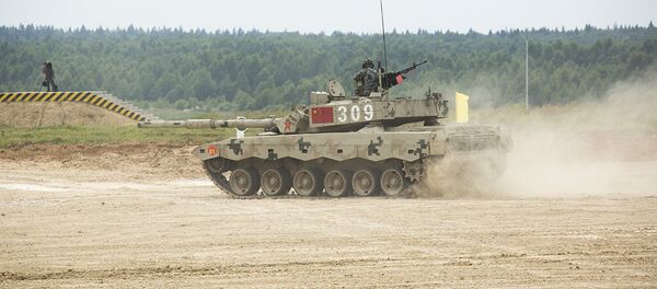 中国车组在“国际军事比赛-2017”的坦克两项比赛上因犯规遭罚 - 俄罗斯卫星通讯社