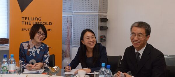 上海市外办代表团访问俄罗斯卫星通讯社 - 俄罗斯卫星通讯社
