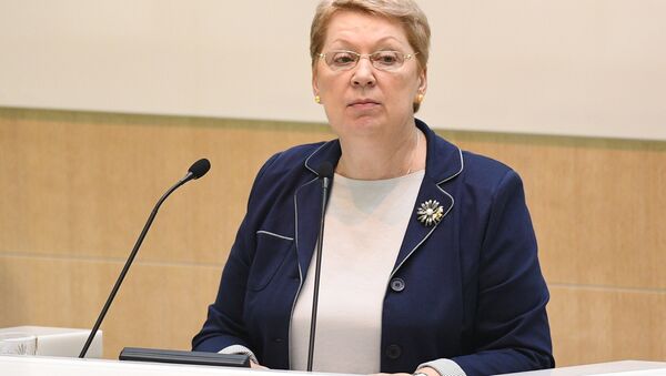 俄教育科學部部長奧爾加•瓦西里耶娃 - 俄羅斯衛星通訊社