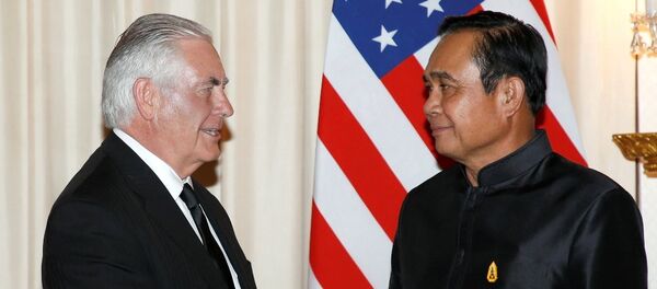 泰國總理與蒂勒森 - 俄羅斯衛星通訊社