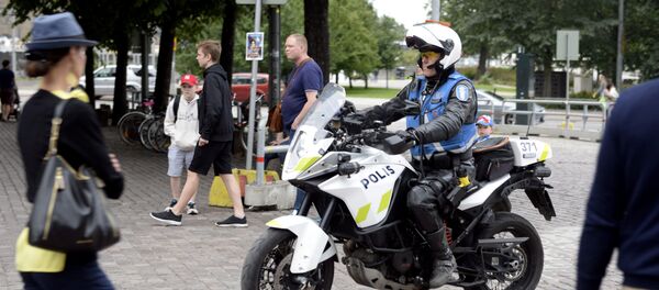 芬蘭圖爾庫市的警察 - 俄羅斯衛星通訊社