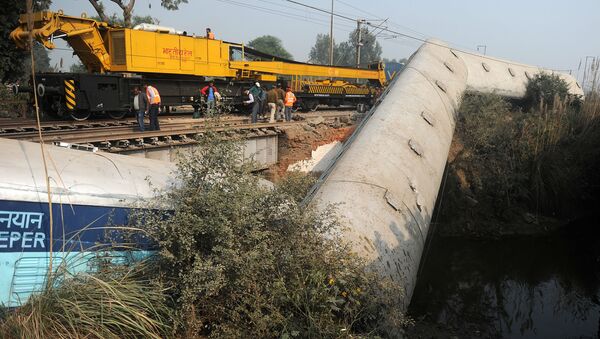 印度脱轨列车的司机可能不知道道路维修 - 俄罗斯卫星通讯社