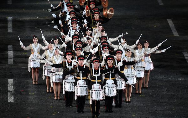 第十届“斯巴斯卡亚塔楼”国际军乐节27日在红场开幕 - 俄罗斯卫星通讯社