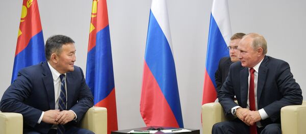 普京与巴特图勒嘎 - 俄罗斯卫星通讯社