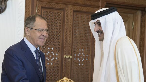 俄外長與卡塔爾埃米爾於多哈舉行會談 - 俄羅斯衛星通訊社