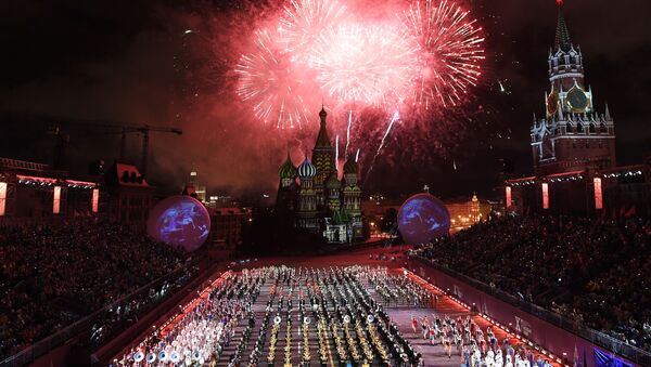 Церемония открытия X Международного военно-музыкального фестиваля Спасская башня - 俄罗斯卫星通讯社