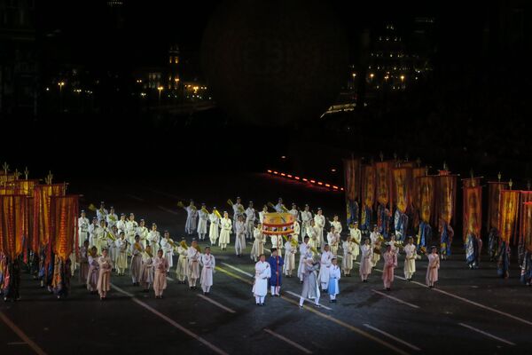 中国湖北省武当山中国武当功夫团 中国湖北省武当山中国武当功夫团 - 俄罗斯卫星通讯社