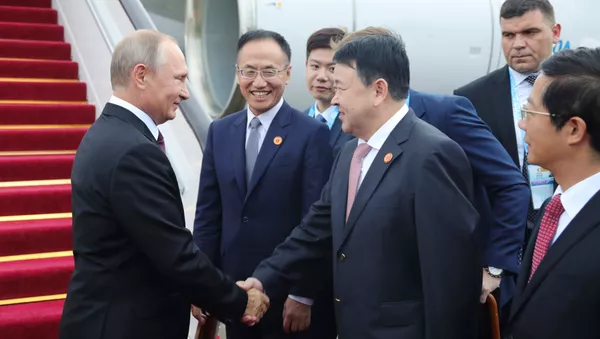 3 сентября 2017. Владимир Путин прибыл в китайский Сямэнь для участия в саммите БРИКС. - 俄羅斯衛星通訊社
