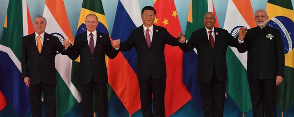 金砖国家领导合影 - 俄罗斯卫星通讯社