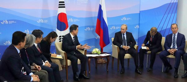 普京称与韩总统的会谈内容丰富且富有建设性 - 俄罗斯卫星通讯社