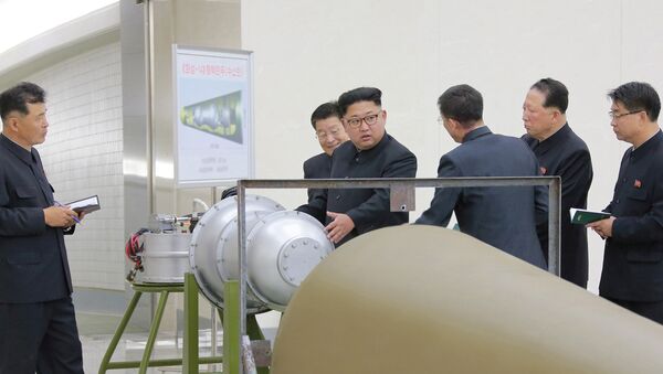 North Korean leader Kim Jong Un provides guidance on a nuclear weapons program - 俄羅斯衛星通訊社