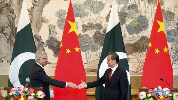 中国外交部长王毅与巴基斯坦外长阿西夫 - 俄罗斯卫星通讯社