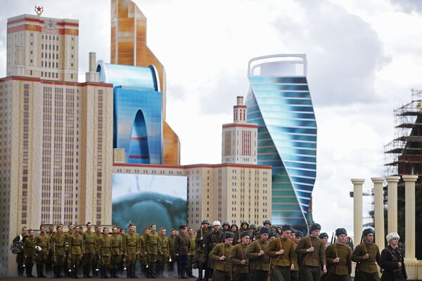 莫斯科城市日庆典开幕式上的演员 - 俄罗斯卫星通讯社