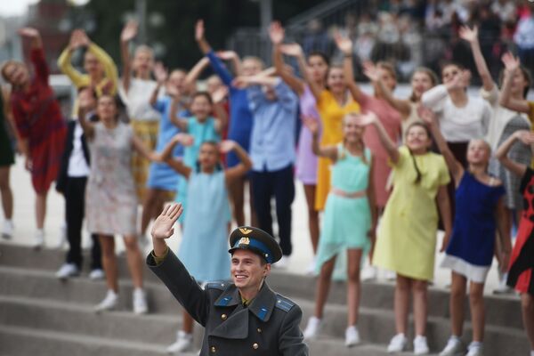 莫斯科城市日慶典開幕式上的演員 - 俄羅斯衛星通訊社