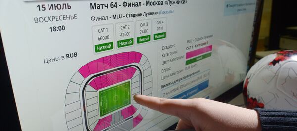 2018俄羅斯世界杯比賽購票申請已達到150萬份 2018俄羅斯世界杯比賽購票申請已達到150萬份 - 俄羅斯衛星通訊社