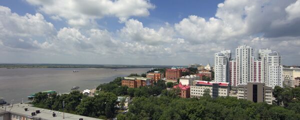 Вид на реку Амур и город Хабаровск - 俄羅斯衛星通訊社