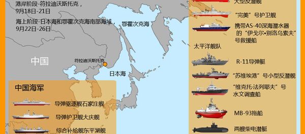 俄中“海上联合-2017”演习 (第二阶段) - 俄罗斯卫星通讯社