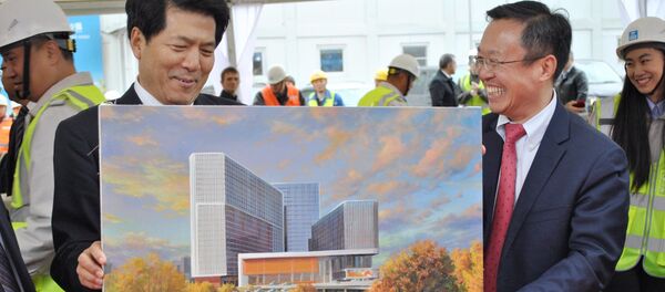 中国商务中心“华銘园”建设工程第一阶段竣工仪式 - 俄罗斯卫星通讯社