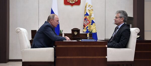 Рабочая встреча президента РФ В. Путина с президентом РАН А. Сергеевым - 俄罗斯卫星通讯社
