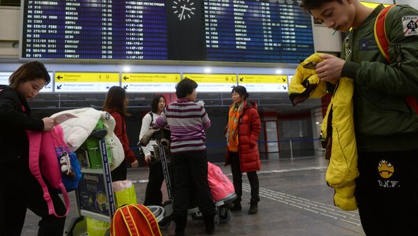 滞留机场的中国公民 - 俄罗斯卫星通讯社