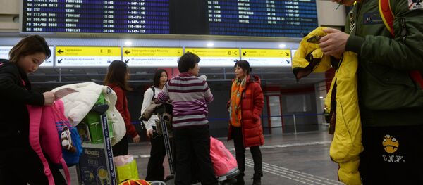 滞留机场的中国公民 - 俄罗斯卫星通讯社