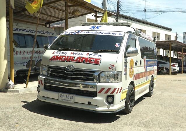 泰国出现卡通主题救护车