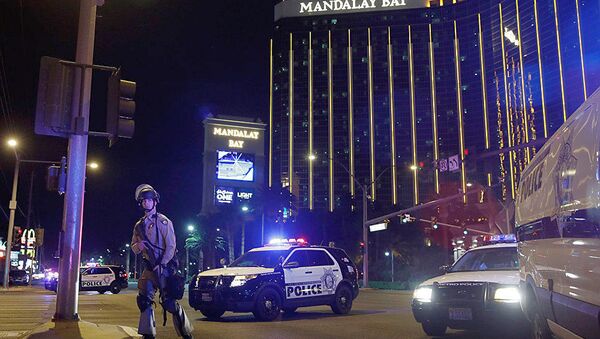 Полиция на месте стрельбы у казино Mandalay Bay в Лас-Вегасе - 俄罗斯卫星通讯社