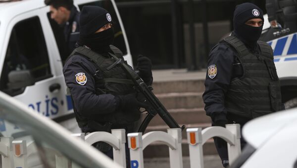 Турецкая полиция в Анкаре  - 俄羅斯衛星通訊社