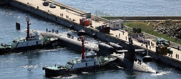美國“密歇根”號核動力潛艇駛入韓國釜山港 - 俄羅斯衛星通訊社