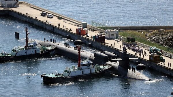 美國“密歇根”號核動力潛艇駛入韓國釜山港 - 俄羅斯衛星通訊社