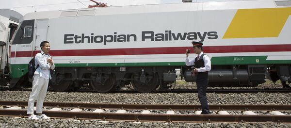 中国制造的埃塞俄比亚列车 中国制造的埃塞俄比亚列车 - 俄罗斯卫星通讯社