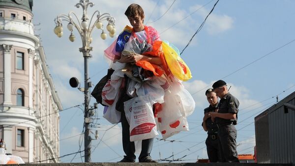 反对使用塑料袋的行动（图片资料） - 俄罗斯卫星通讯社