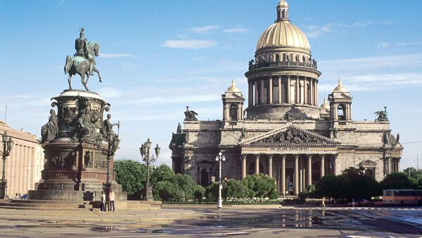 俄聖彼得堡為慶祝建城315週年舉行“時間膠囊”奠基儀式 - 俄羅斯衛星通訊社