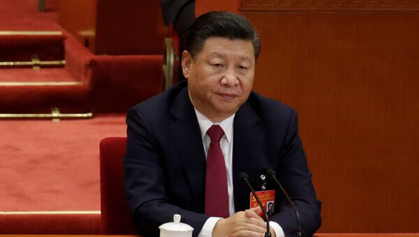 Chinese President Xi Jinping attends the closing session of the 19th National Congress of the Communist Party of China - 俄羅斯衛星通訊社