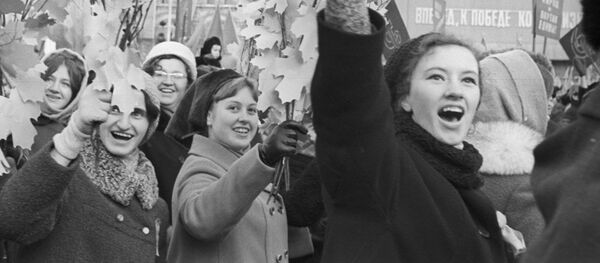 Празднование 52-ой годовщины Великой Октябрьской Социалистической революции на Красной площади, 1969 год - 俄罗斯卫星通讯社