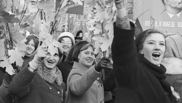 Празднование 52-ой годовщины Великой Октябрьской Социалистической революции на Красной площади, 1969 год - 俄羅斯衛星通訊社