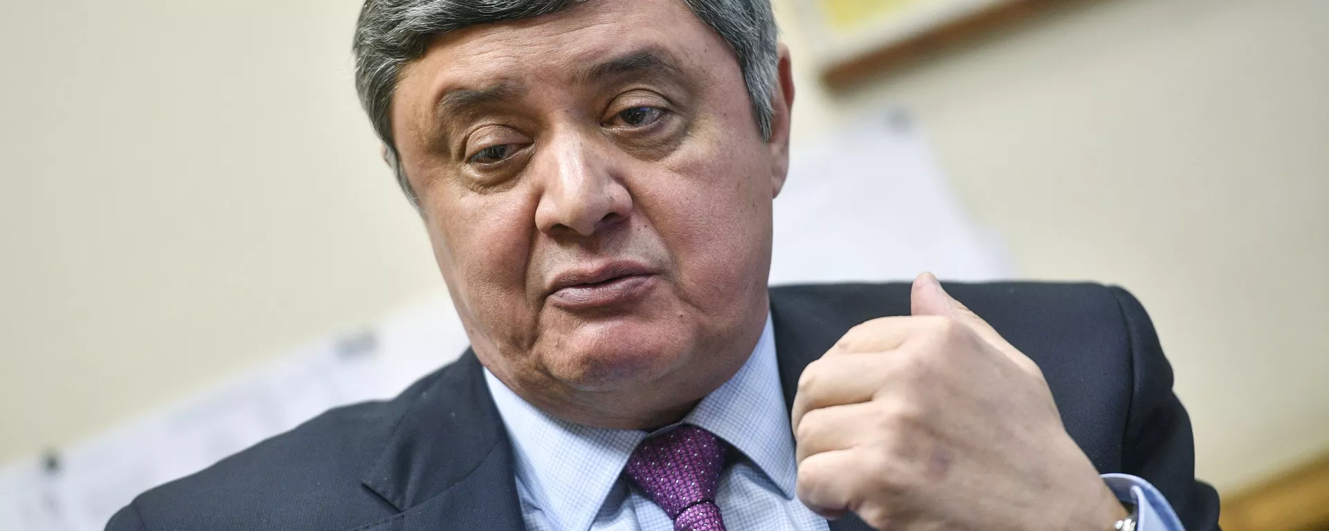 Спецпредставитель президента РФ в Афганистане, директор Второго департамента Азии МИД России Замир Кабулов во время интервью в Москве - 俄羅斯衛星通訊社, 1920, 14.07.2021