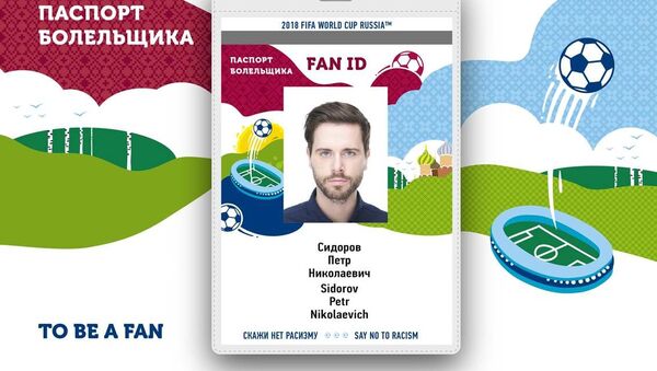 俄联邦通讯与大众传媒部：2018年世界杯足球赛球迷护照的设计方案已敲定 - 俄罗斯卫星通讯社