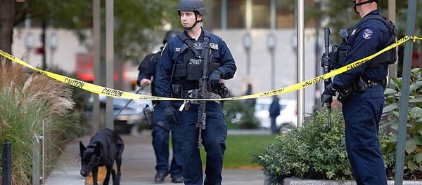 Место наезда грузовика на толпу в Нью-Йорке - 俄罗斯卫星通讯社