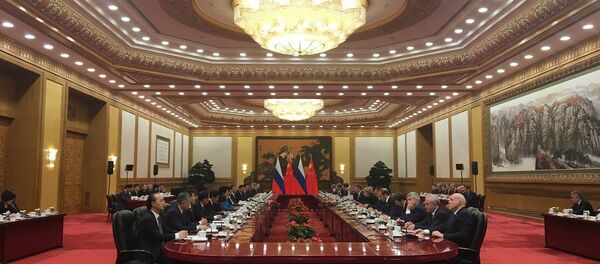 Переговоры российской и китайской правительственной делегации Переговоры российской и китайской правительственной делегации - 俄羅斯衛星通訊社