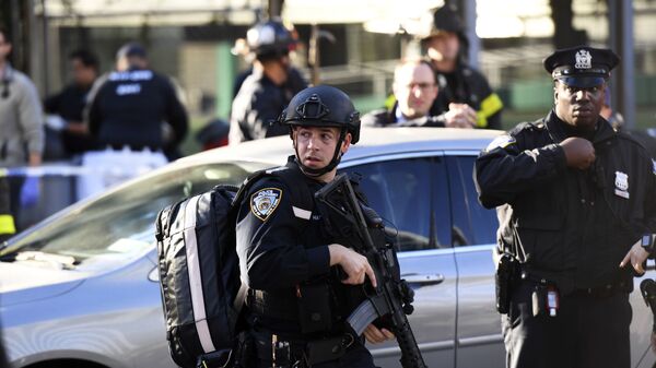 Полиция на месте теракта в Нью-Йорке - 俄羅斯衛星通訊社