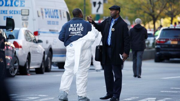 Нью-Йоркские полицейские на месте теракта - 俄罗斯卫星通讯社