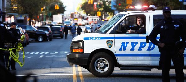 Полиция блокирует улицу после теракта в Нью-Йорке - 俄羅斯衛星通訊社