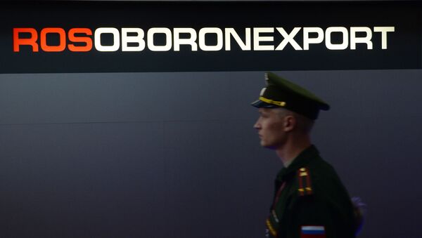 Стенд Рособоронэкспорта на выставке - 俄羅斯衛星通訊社