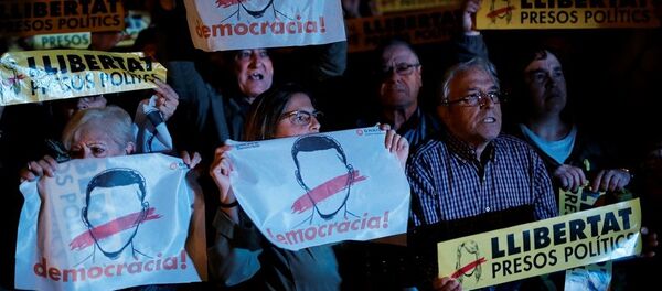 西班牙加区政府前成员在监狱里过夜 西班牙加区政府前成员在监狱里过夜 - 俄罗斯卫星通讯社