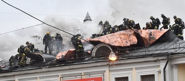 пожар в пушкинском музее - 俄罗斯卫星通讯社
