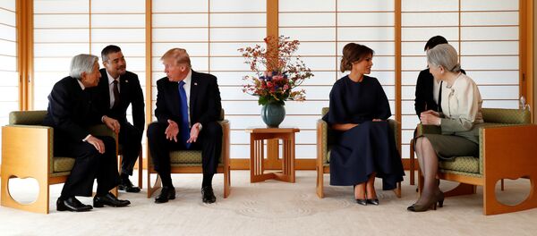 特朗普覲見日本天皇 - 俄羅斯衛星通訊社