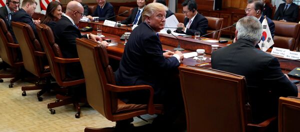 特朗普访韩 - 俄罗斯卫星通讯社