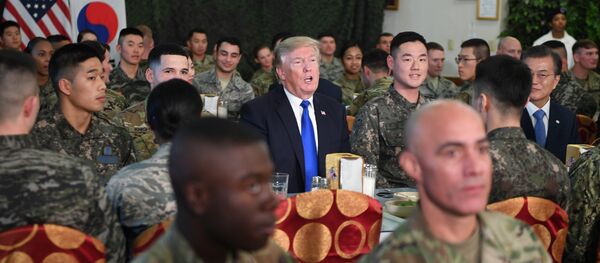 特朗普來亞洲 三艘航母為其護駕 特朗普來亞洲 三艘航母為其護駕 - 俄羅斯衛星通訊社